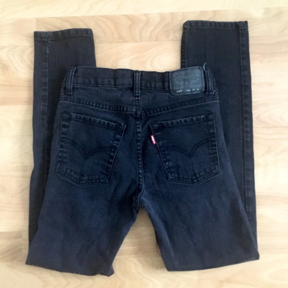 LEVI’S 510 black skinny jeans youth size 14